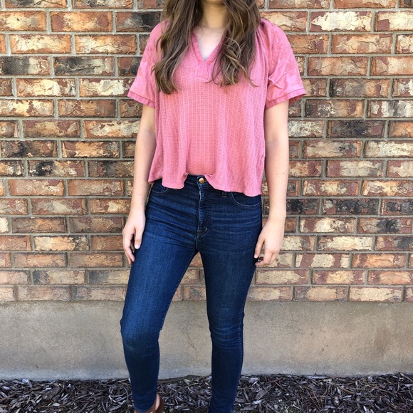 Lucky Brand Tops - Lucky Brand Short Sleeve Waffle Summer Top